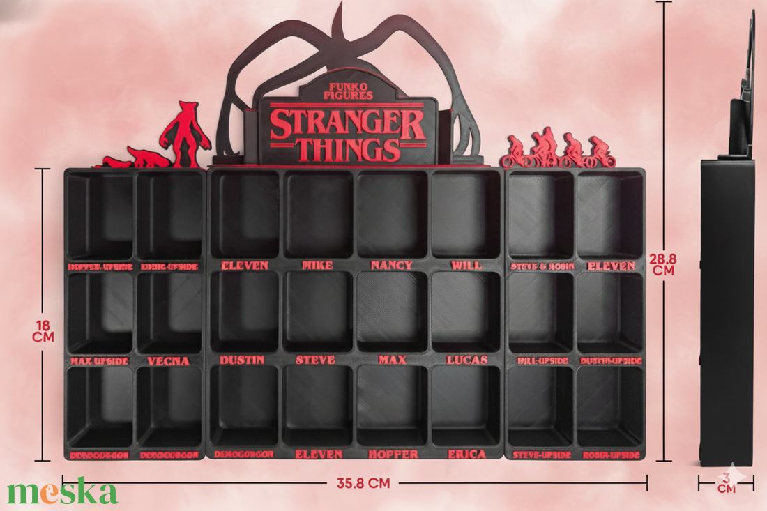 Stranger Things figura tartó � Kinder Joy meglepetésfigurákhoz - otthon & életmód - tárolás & rendszerezés - íróasztali tároló - Meska.hu