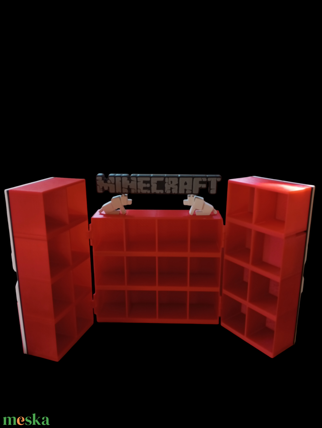 Minecraft Kinder Joy figura tartó szekrény  - baba - mama - babaszobabútor - játéktároló - Meska.hu