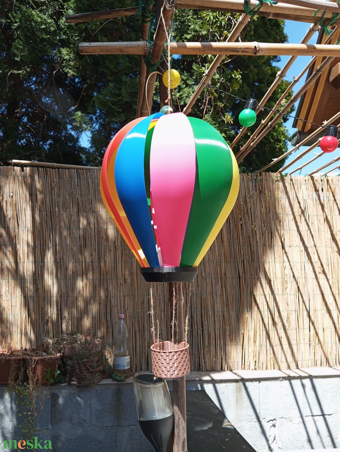 Hőlégballon szélforgó  - otthon & életmód - ház & kert - kerti dísz - Meska.hu