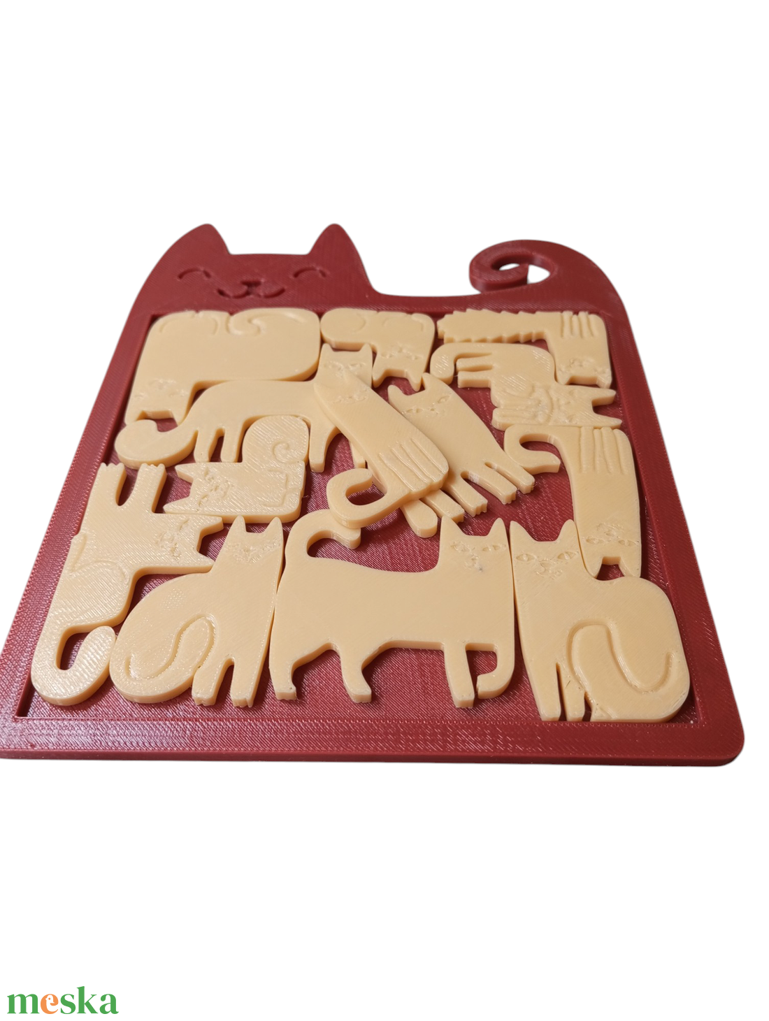 Cicás logikai kirakós puzzle  - játék & sport - készségfejlesztő és logikai játék - szín és formaválogató játékok - Meska.hu
