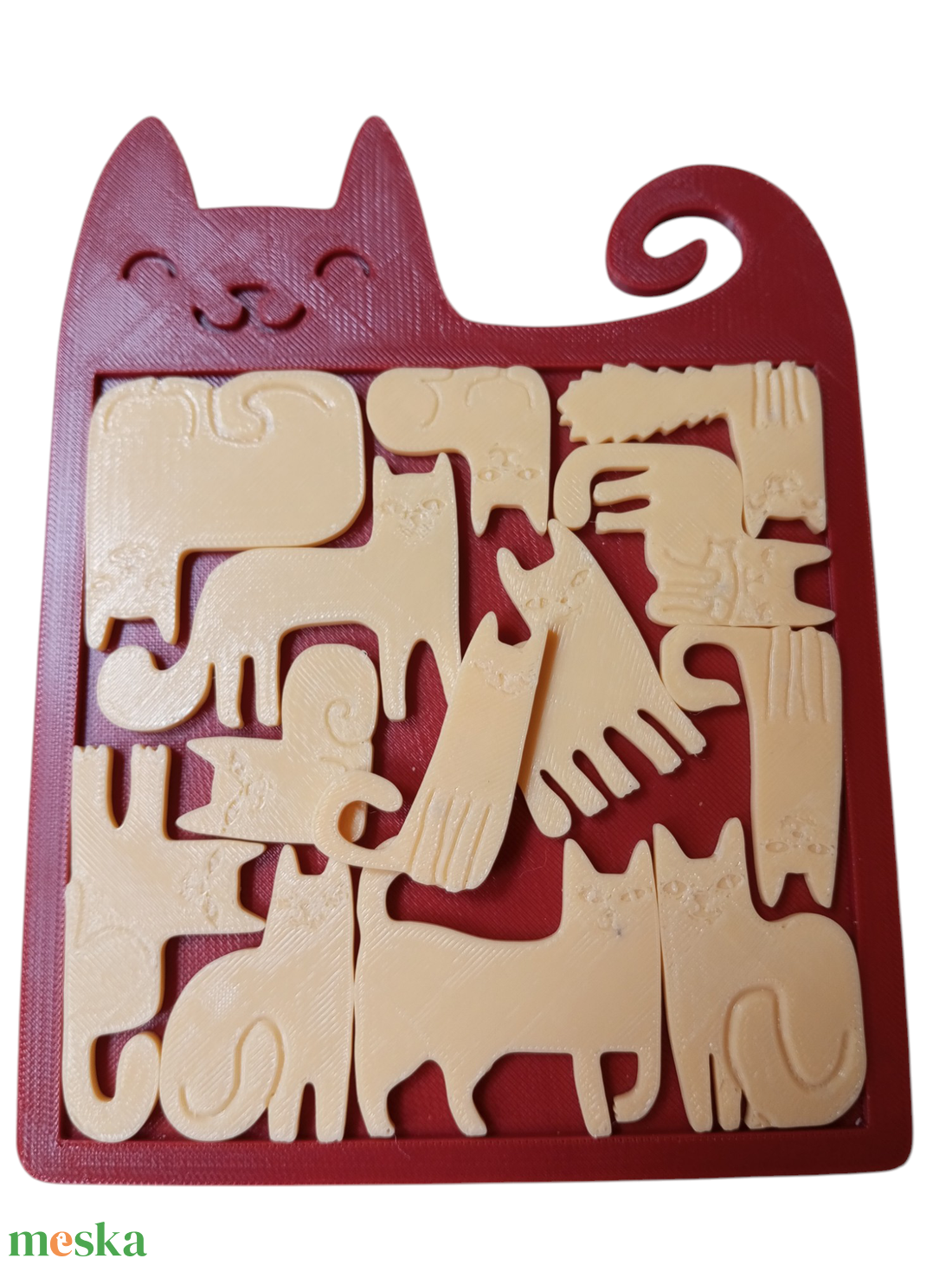 Cicás logikai kirakós puzzle  - játék & sport - készségfejlesztő és logikai játék - szín és formaválogató játékok - Meska.hu