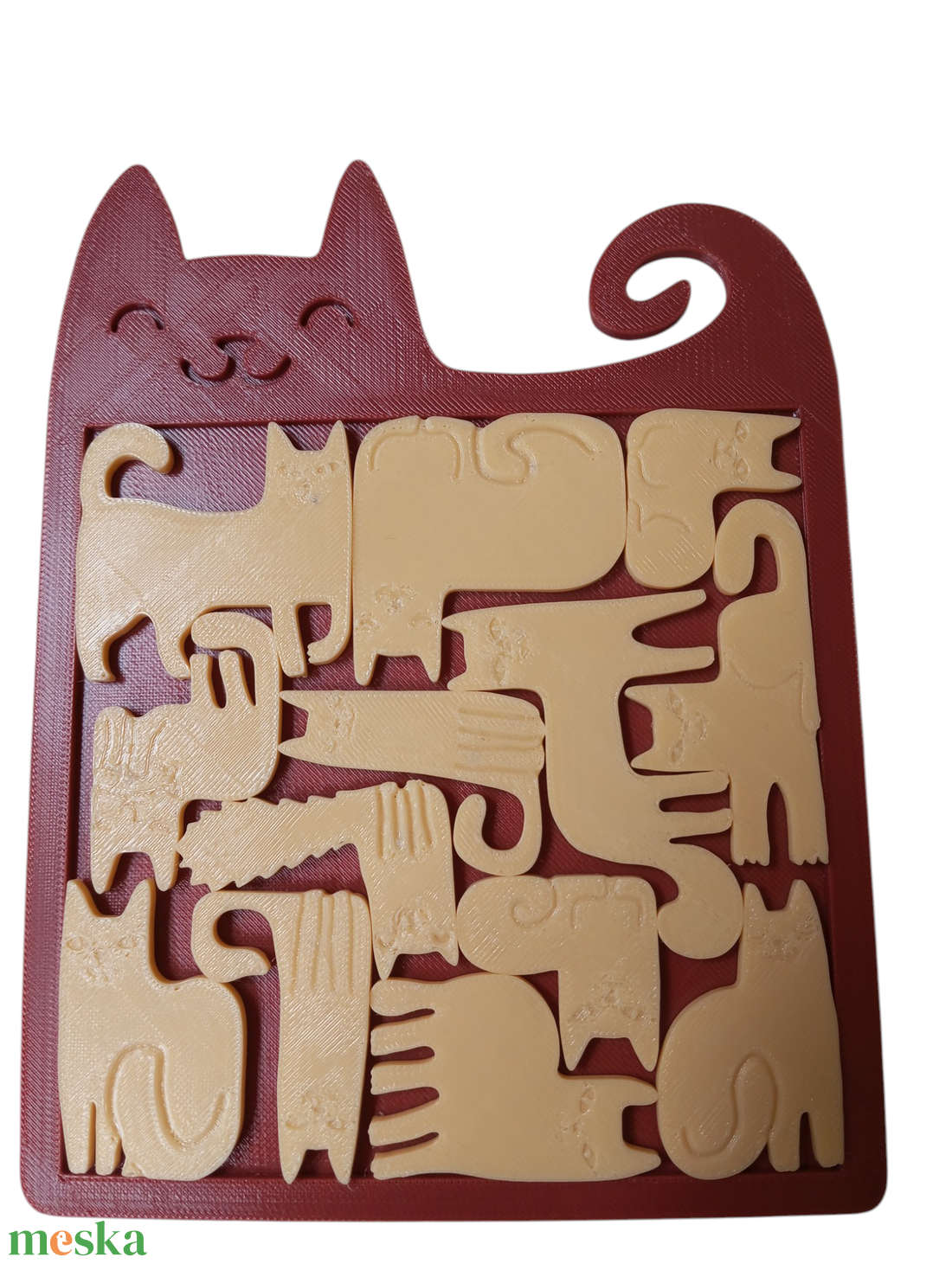 Cicás logikai kirakós puzzle  - játék & sport - készségfejlesztő és logikai játék - szín és formaválogató játékok - Meska.hu