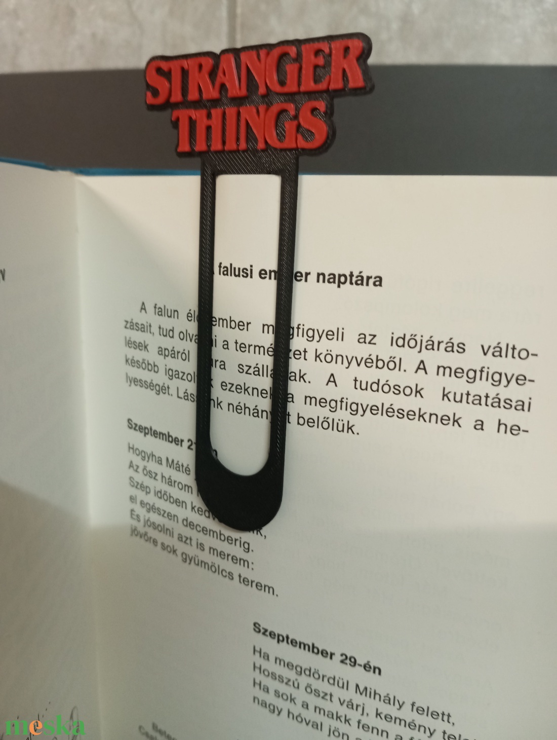 Stranger things könyvjelző  - könyv & zene - könyvjelző - Meska.hu