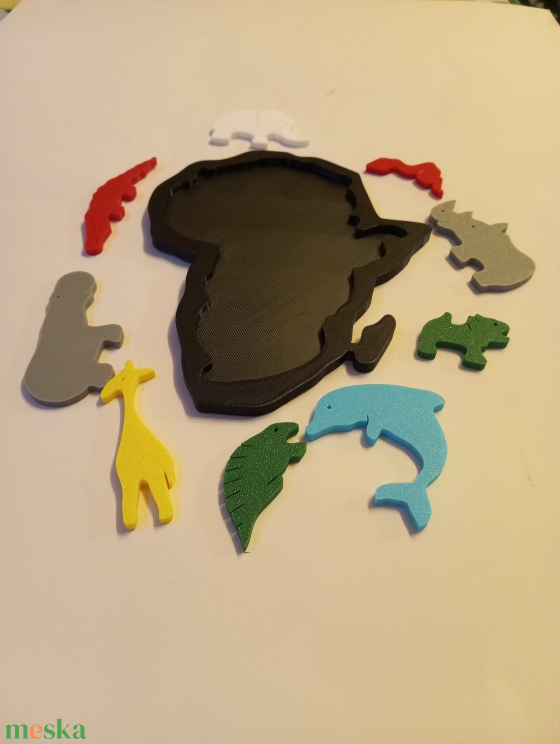 Afrikai állatok logikai puzzle kirakós  - játék & sport - puzzle - forma puzzle - Meska.hu