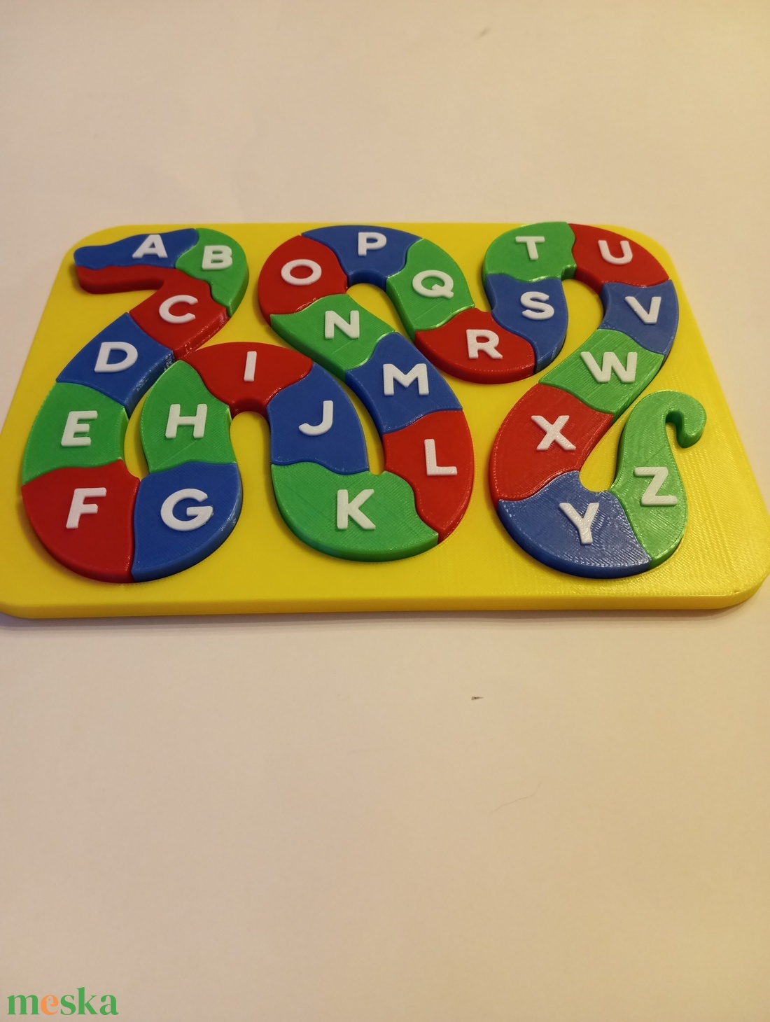 Betű kigyó puzzle kirakó  - játék & sport - puzzle - forma puzzle - Meska.hu