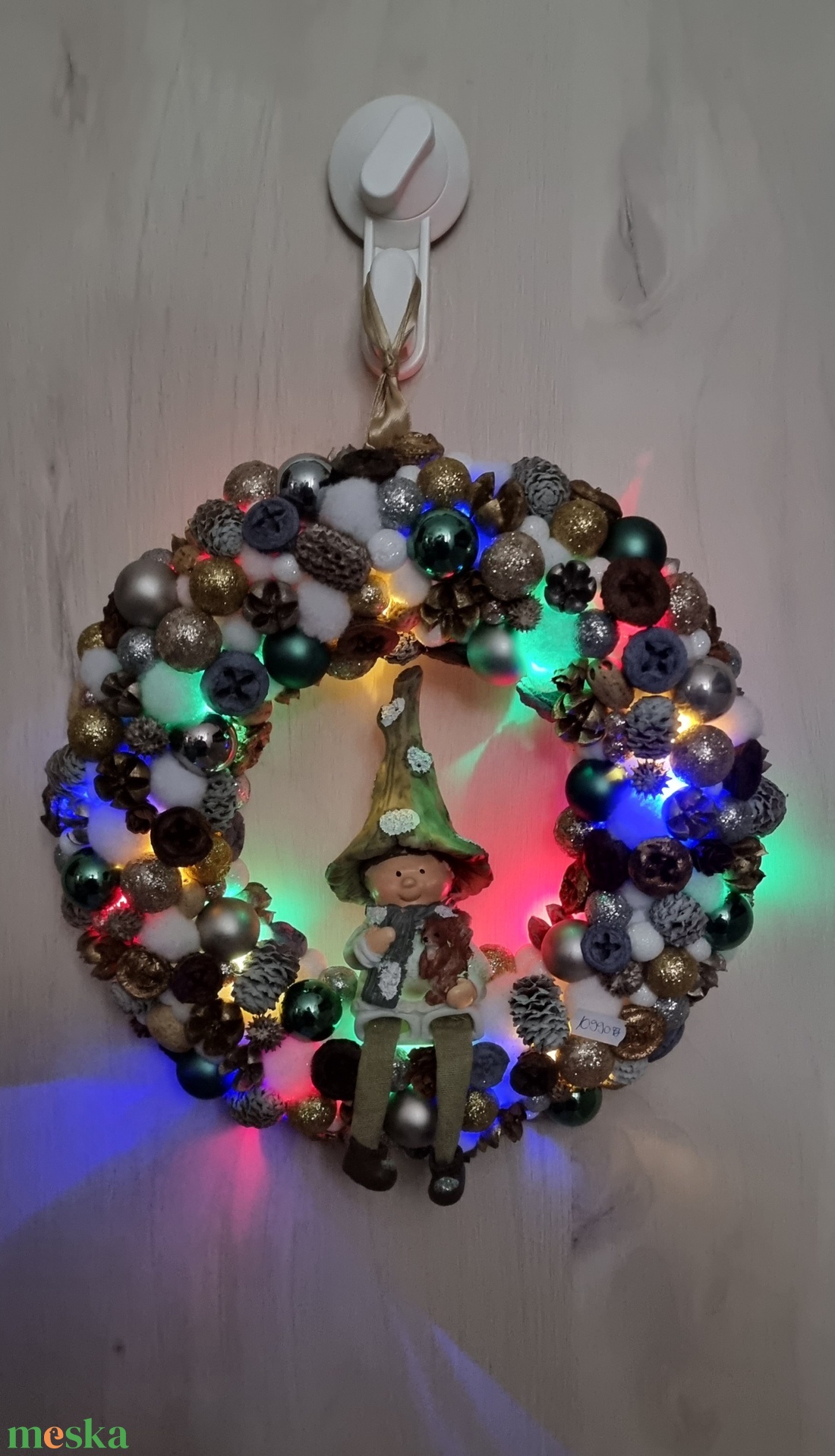 Ajtódísz - karácsony - karácsonyi lakásdekoráció - karácsonyi ajtódíszek - Meska.hu