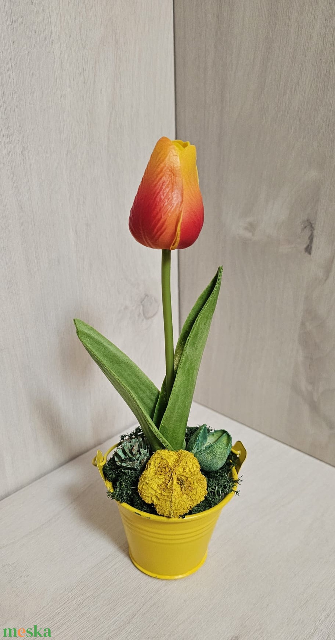Tulipán fém vödörben - otthon & életmód - dekoráció - asztal és polc dekoráció - asztaldísz - Meska.hu Tulipán fém vödörben - otthon & életmód - dekoráció - asztal és polc dekoráció - asztaldísz - Meska.hu