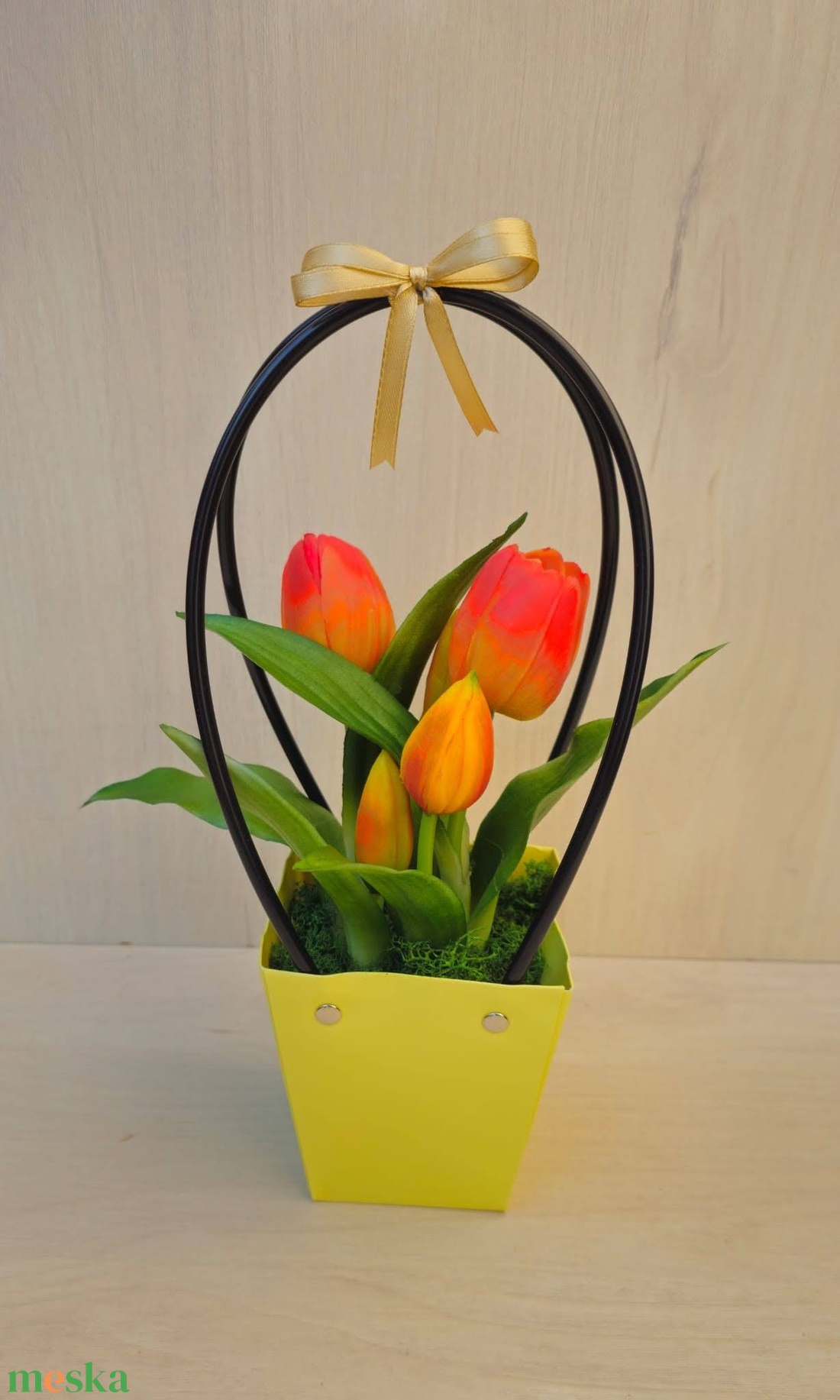 Tulipán erős papír kosárban - otthon & életmód - dekoráció - asztal és polc dekoráció - asztaldísz - Meska.hu Tulipán erős papír kosárban - otthon & életmód - dekoráció - asztal és polc dekoráció - asztaldísz - Meska.hu