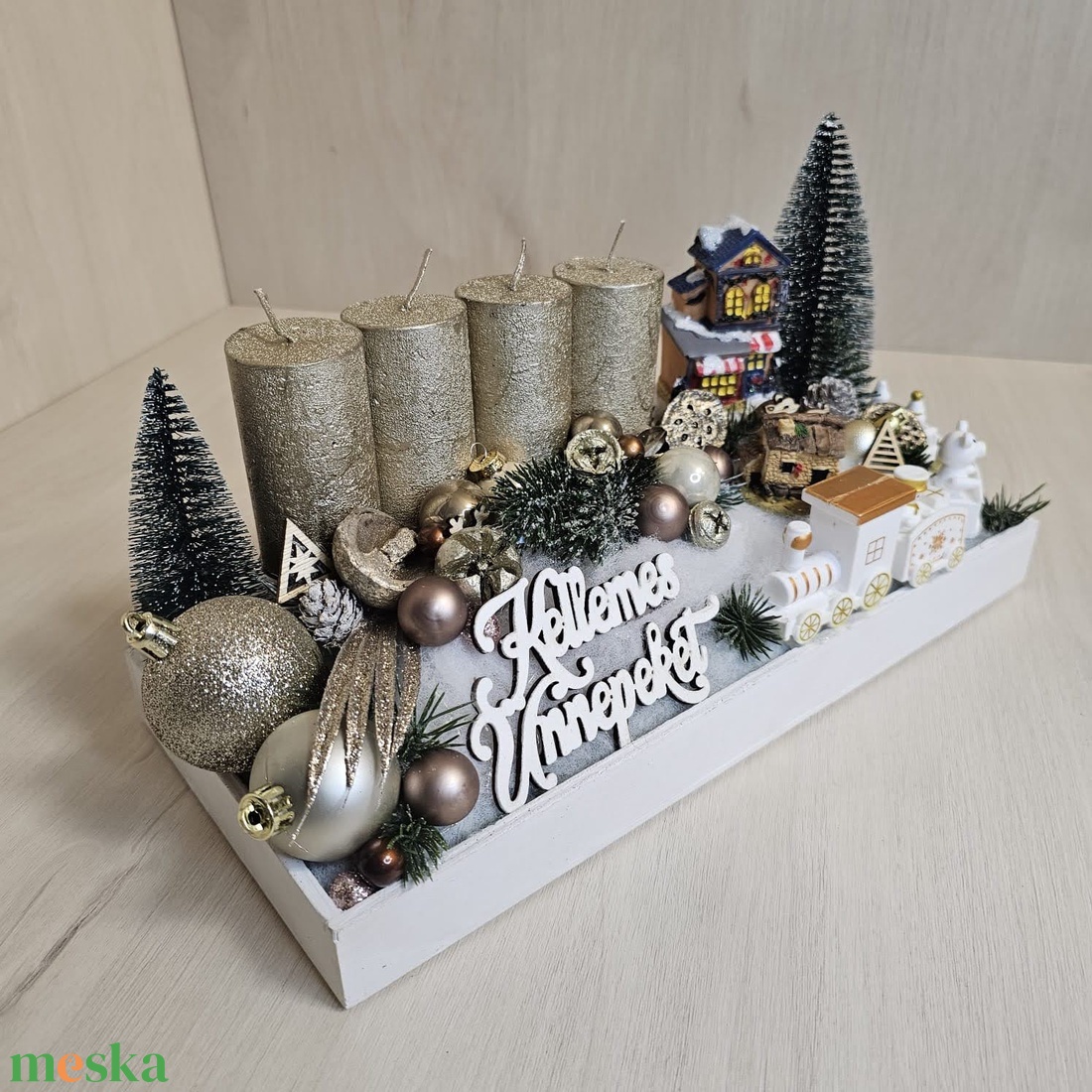 Adventi fatálcás dekor - karácsony - karácsonyi lakásdekoráció - karácsonyi ajtódíszek - Meska.hu Adventi fatálcás dekor - karácsony - karácsonyi lakásdekoráció - karácsonyi ajtódíszek - Meska.hu