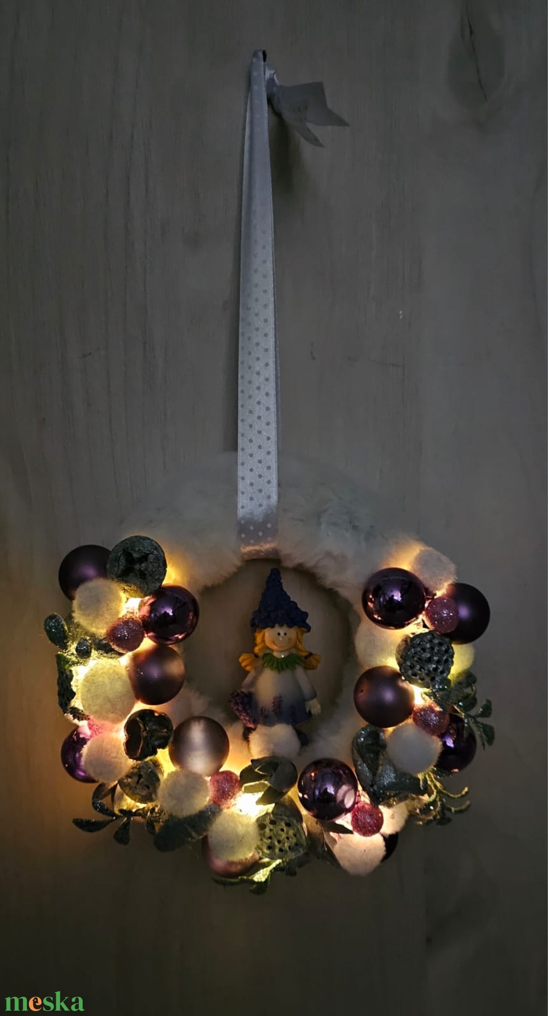 Ajtódísz - karácsony - karácsonyi lakásdekoráció - karácsonyi ajtódíszek - Meska.hu