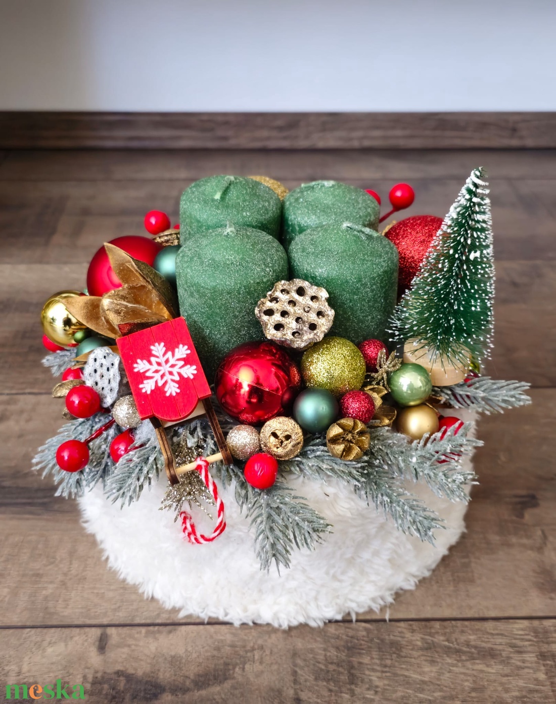 Adventi box - karácsony - karácsonyi lakásdekoráció - karácsonyi ajtódíszek - Meska.hu