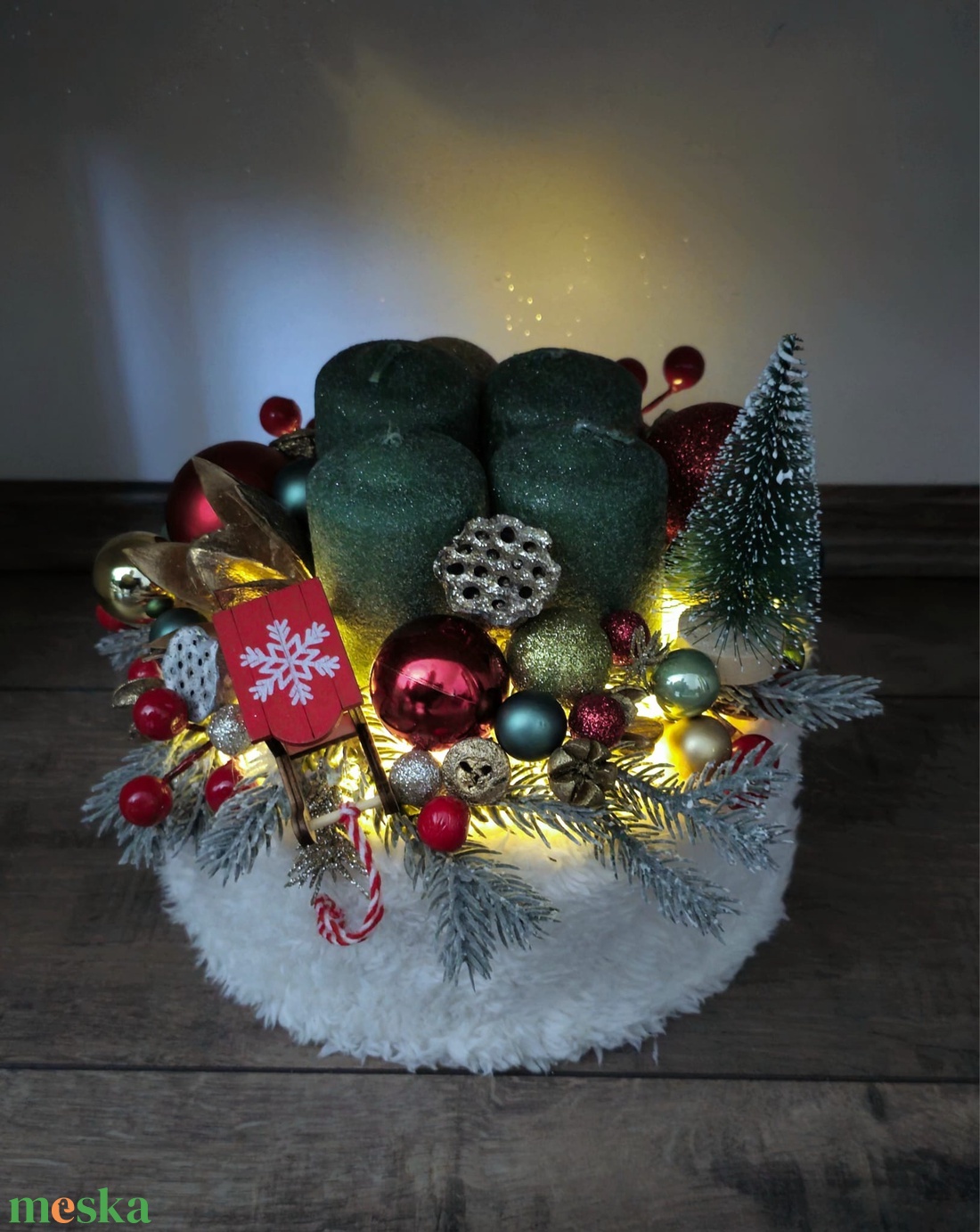 Adventi box - karácsony - karácsonyi lakásdekoráció - karácsonyi ajtódíszek - Meska.hu