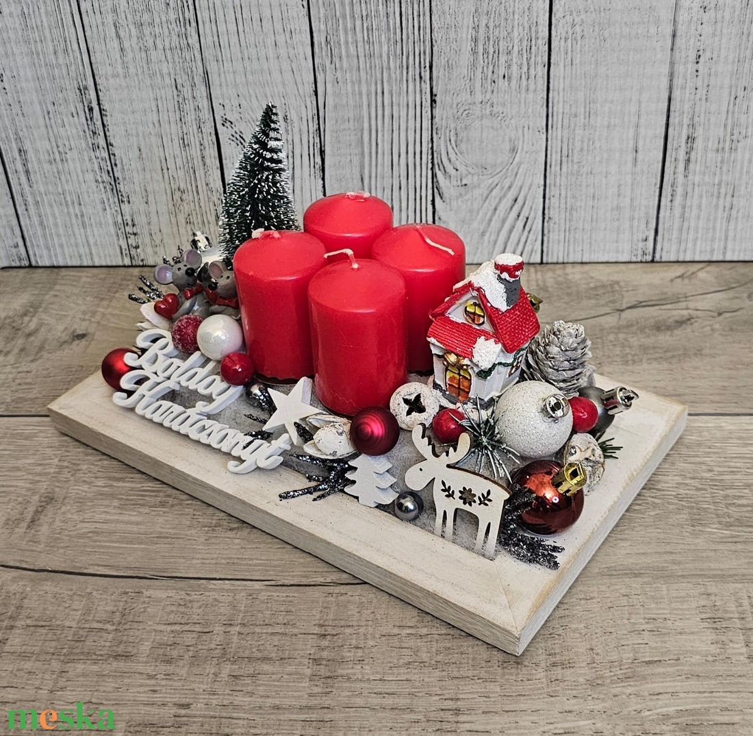 Adventi dekoráció - karácsony - karácsonyi lakásdekoráció - karácsonyi ajtódíszek - Meska.hu