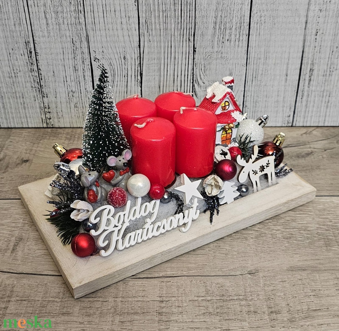 Adventi dekoráció - karácsony - karácsonyi lakásdekoráció - karácsonyi ajtódíszek - Meska.hu