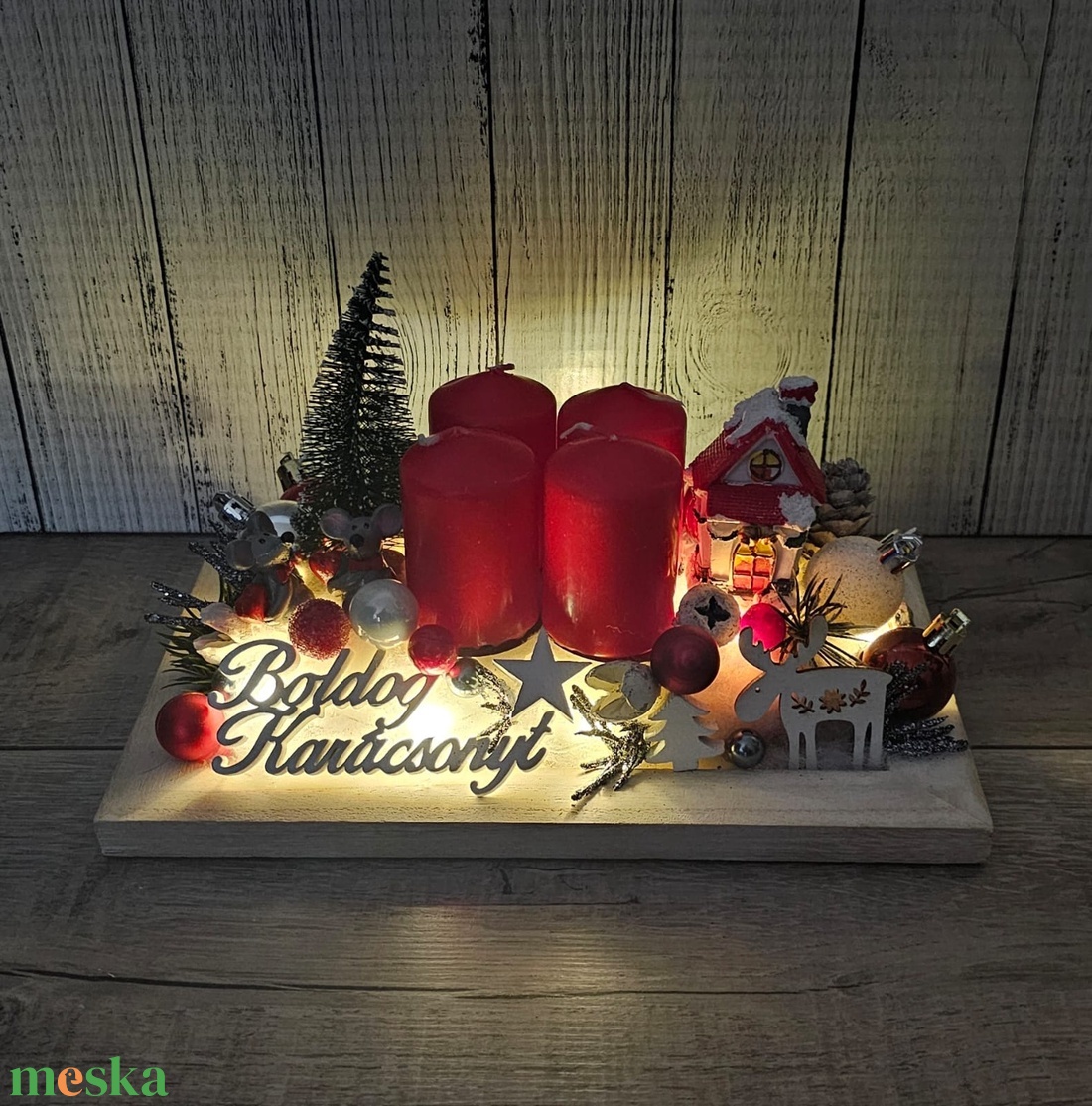 Adventi dekoráció - karácsony - karácsonyi lakásdekoráció - karácsonyi ajtódíszek - Meska.hu