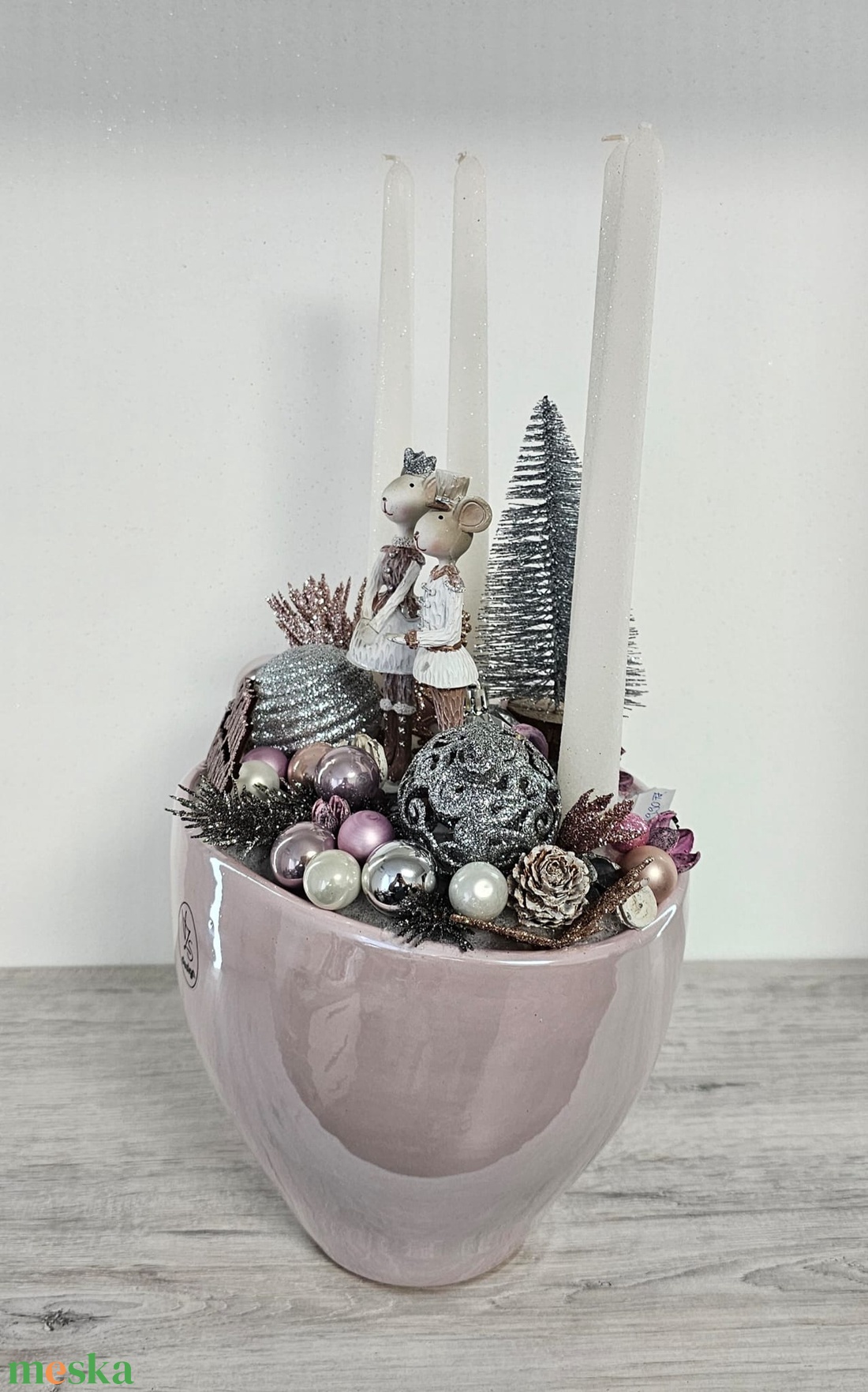 Adventi kaspós dekor - karácsony - karácsonyi lakásdekoráció - karácsonyi ajtódíszek - Meska.hu