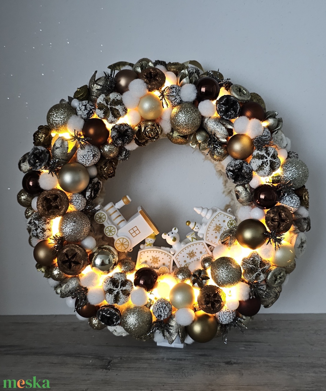 Ajtódísz - karácsony - karácsonyi lakásdekoráció - karácsonyi ajtódíszek - Meska.hu