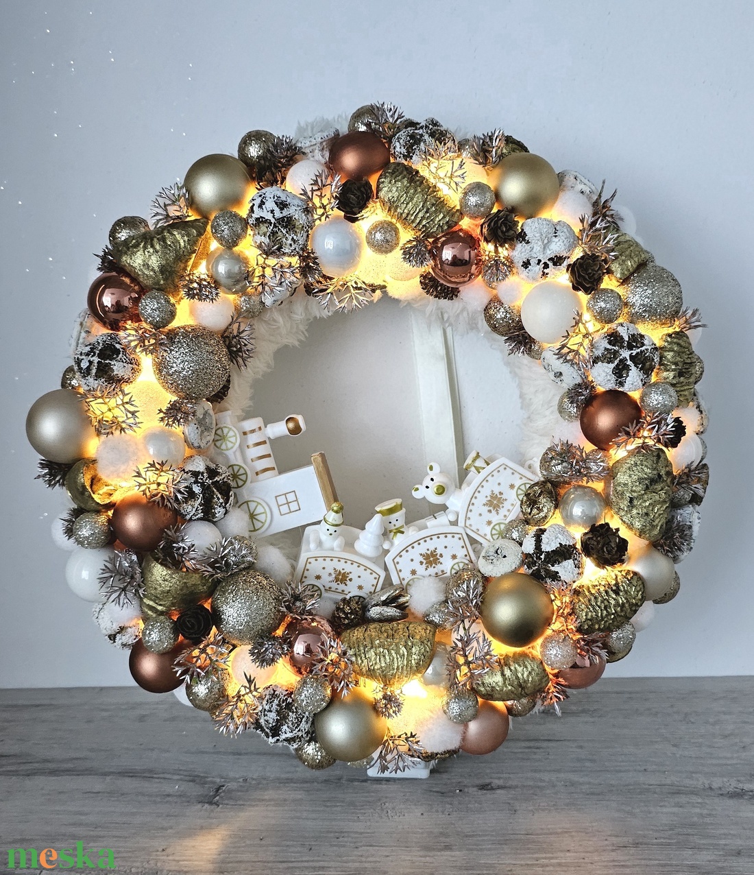 Ajtódísz - karácsony - karácsonyi lakásdekoráció - karácsonyi ajtódíszek - Meska.hu