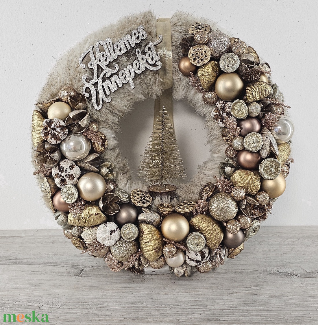 Ajtódísz - karácsony - karácsonyi lakásdekoráció - karácsonyi ajtódíszek - Meska.hu