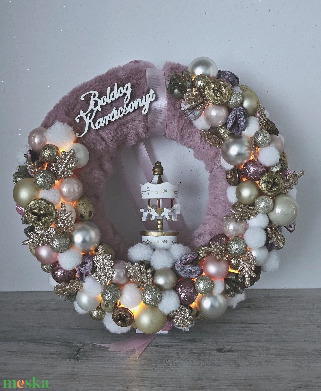 Ajtódísz - karácsony - karácsonyi lakásdekoráció - karácsonyi ajtódíszek - Meska.hu