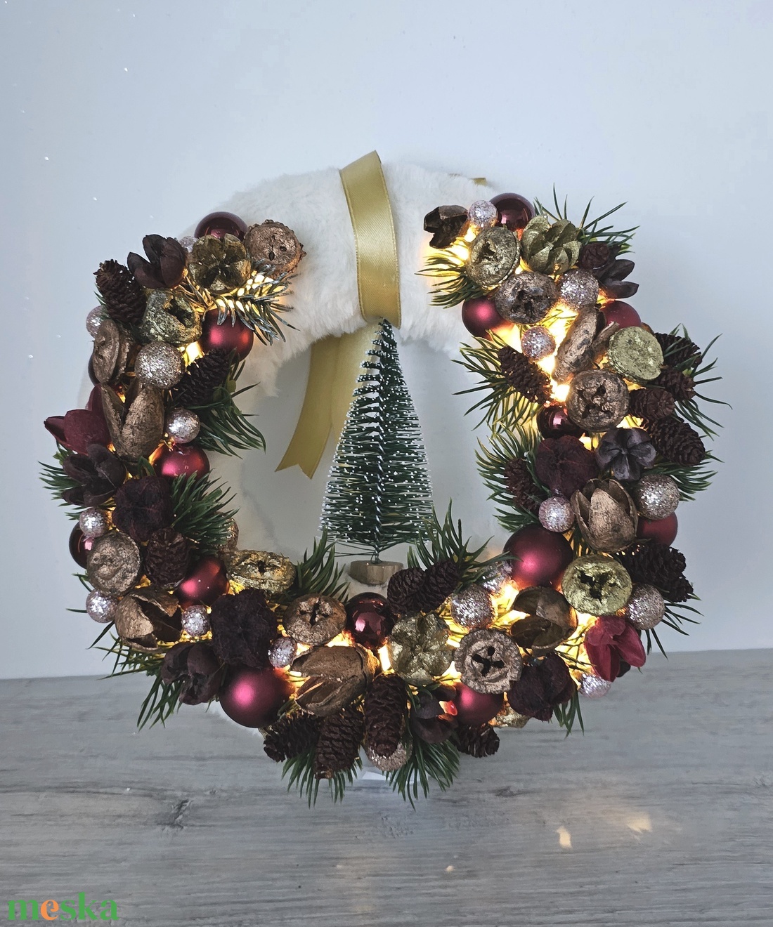 Ajtódísz - karácsony - karácsonyi lakásdekoráció - karácsonyi ajtódíszek - Meska.hu