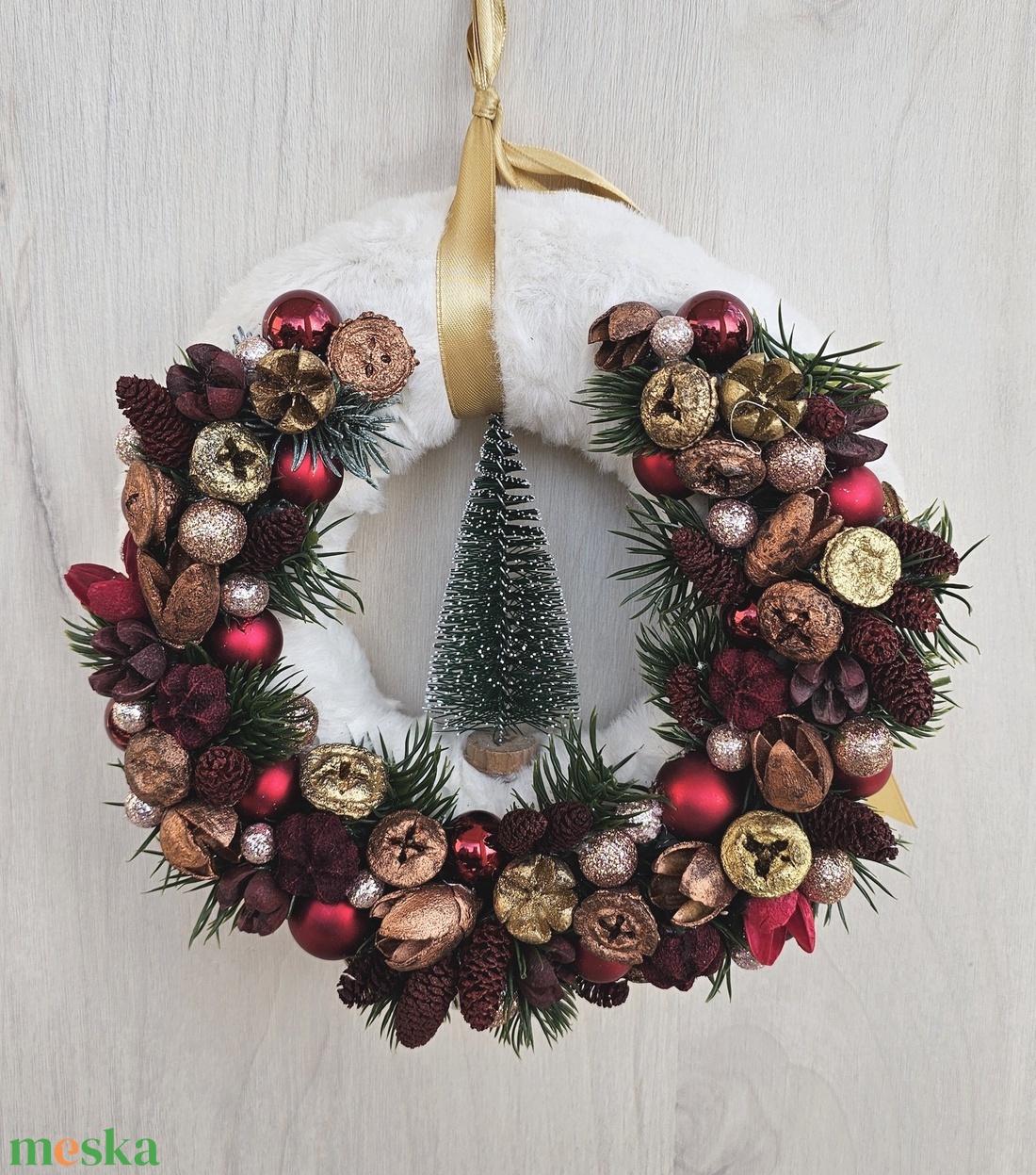 Ajtódísz - karácsony - karácsonyi lakásdekoráció - karácsonyi ajtódíszek - Meska.hu