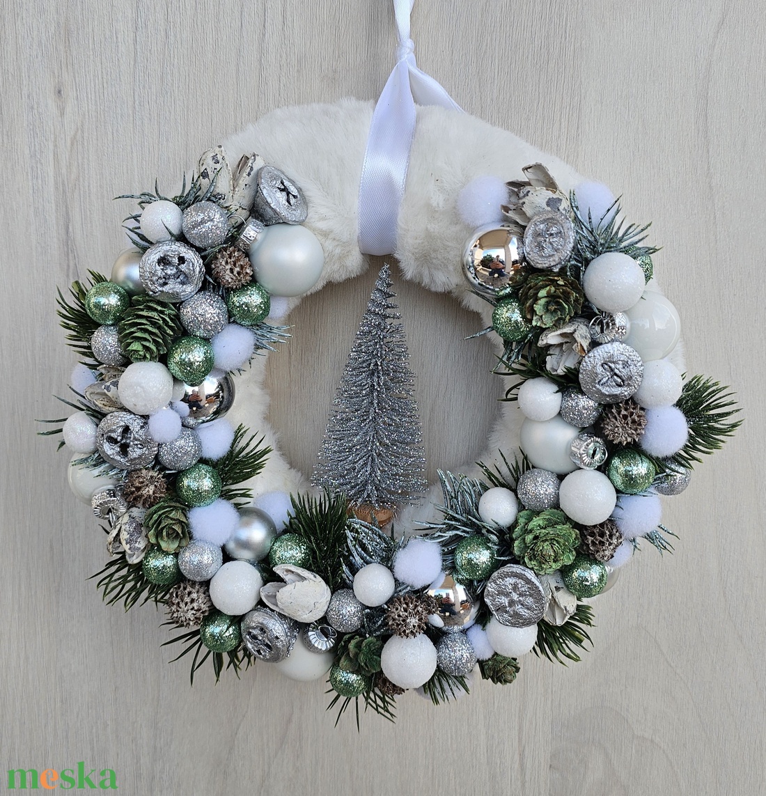 Ajtódísz - karácsony - karácsonyi lakásdekoráció - karácsonyi ajtódíszek - Meska.hu