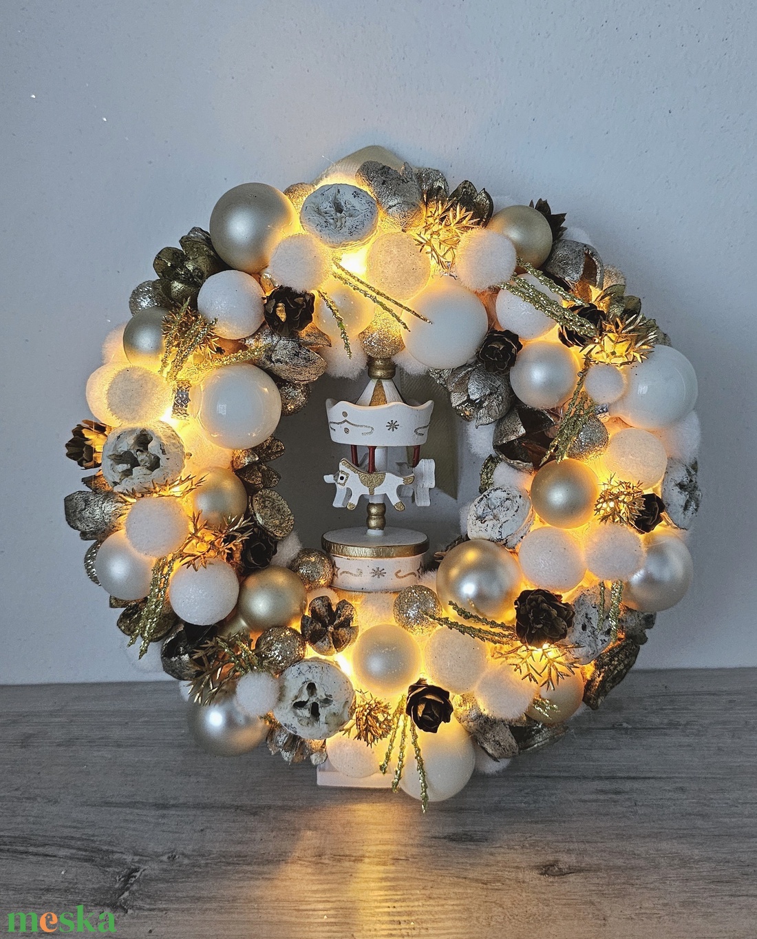 Ajtódísz - karácsony - karácsonyi lakásdekoráció - karácsonyi ajtódíszek - Meska.hu