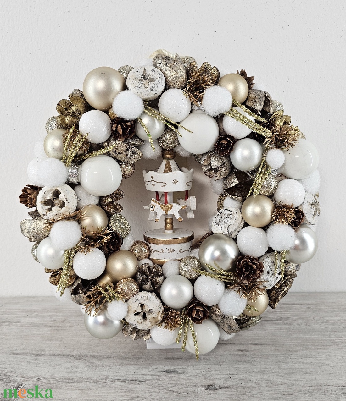 Ajtódísz - karácsony - karácsonyi lakásdekoráció - karácsonyi ajtódíszek - Meska.hu