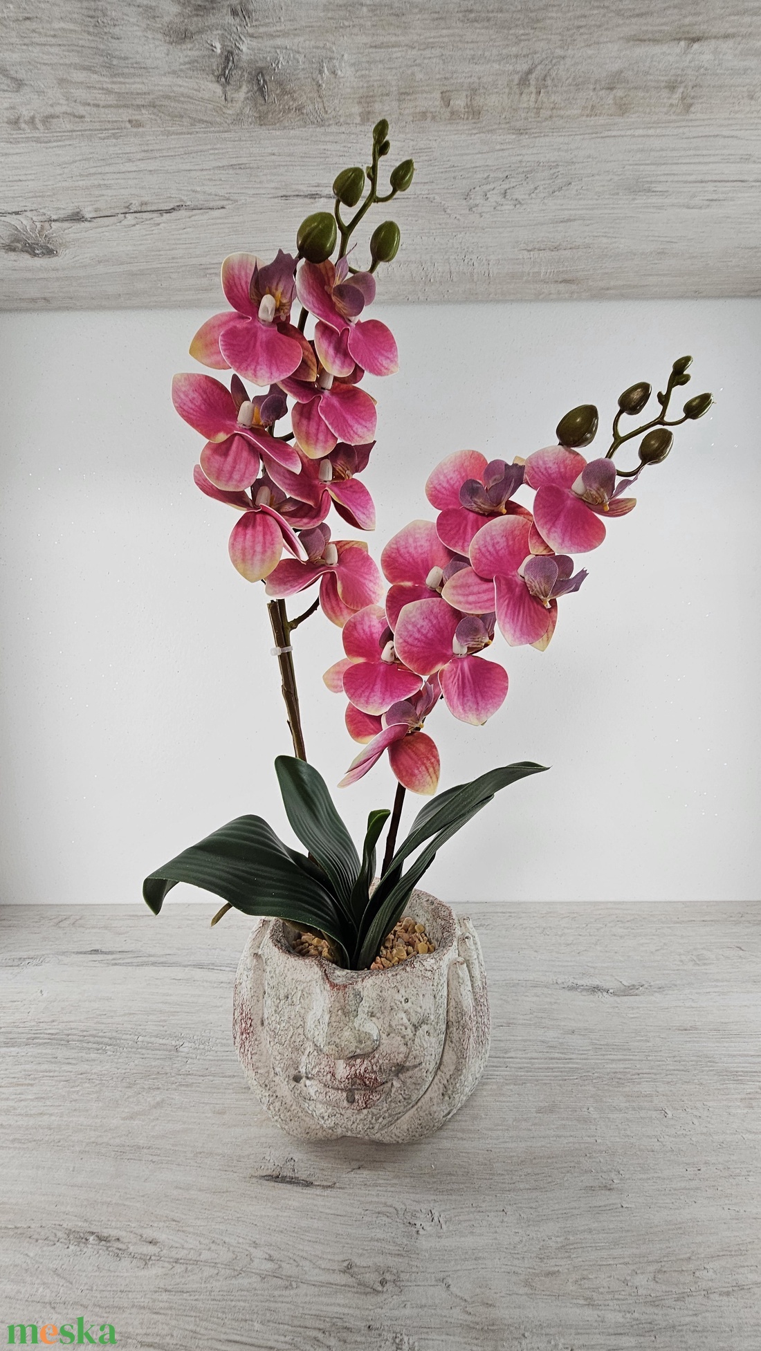 2 szálas orchidea - otthon & életmód - virágdekoráció - virágdíszek - virágdísz kaspóban - Meska.hu