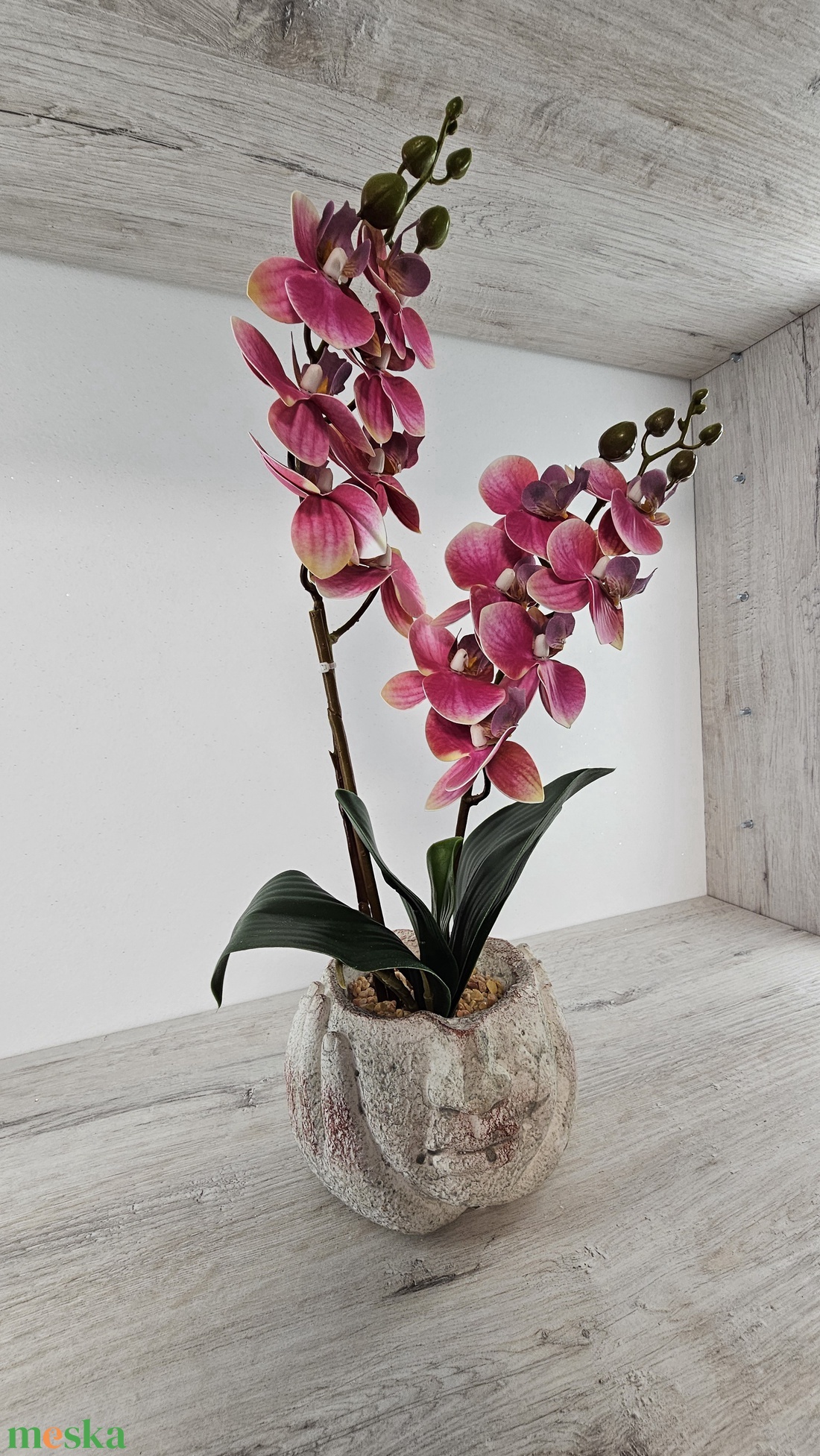 2 szálas orchidea - otthon & életmód - virágdekoráció - virágdíszek - virágdísz kaspóban - Meska.hu