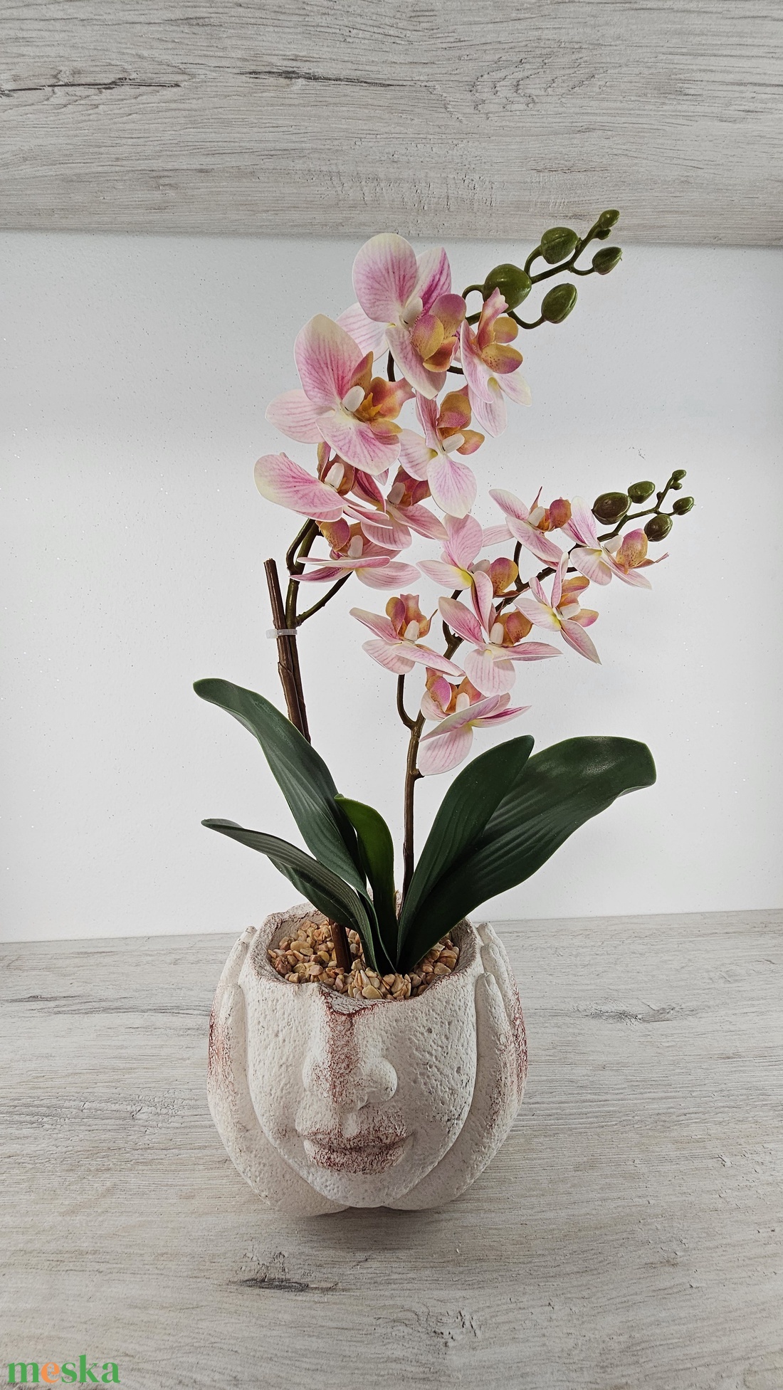 2 szálas orchidea - otthon & életmód - virágdekoráció - virágdíszek - virágdísz kaspóban - Meska.hu