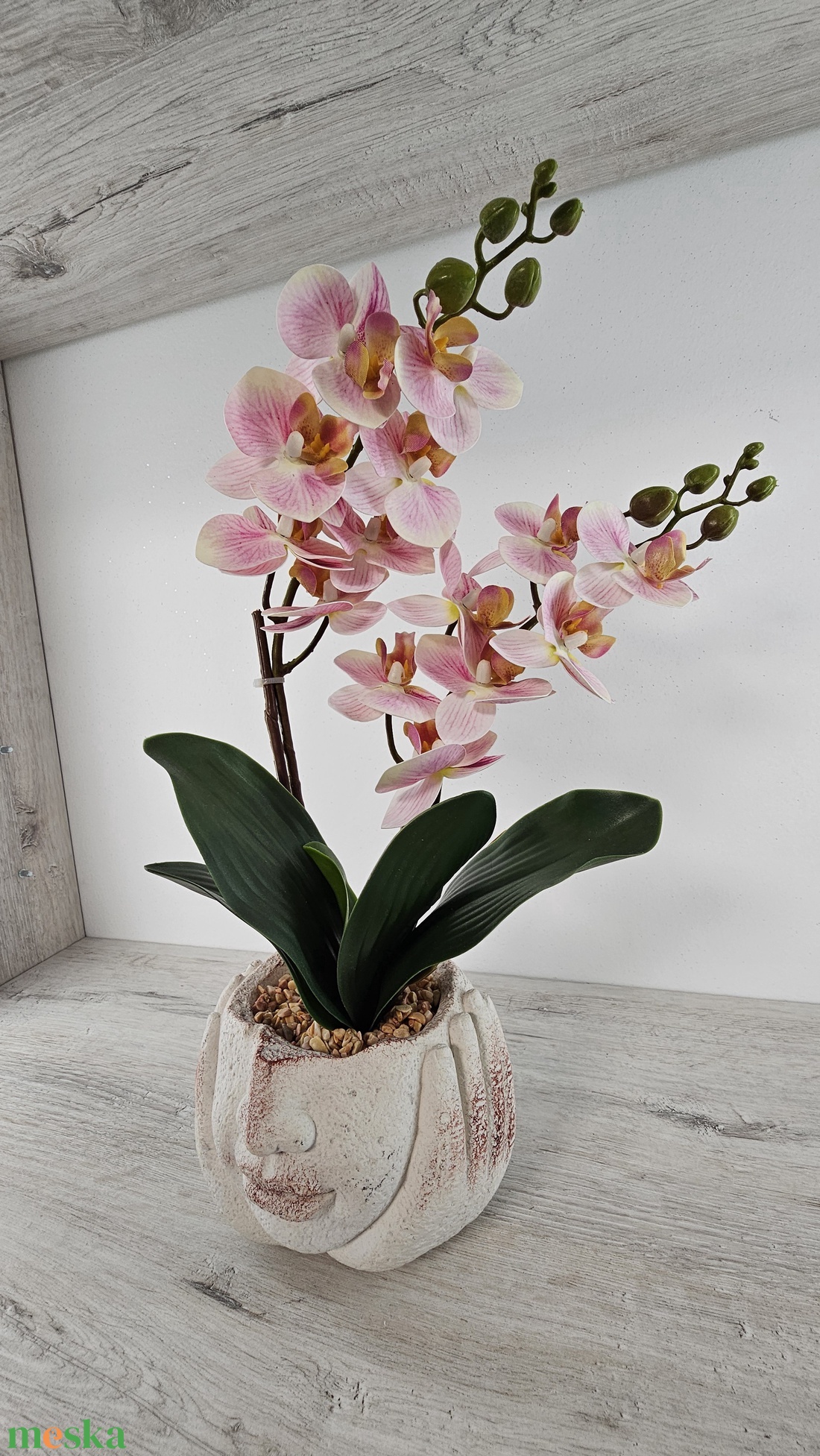 2 szálas orchidea - otthon & életmód - virágdekoráció - virágdíszek - virágdísz kaspóban - Meska.hu