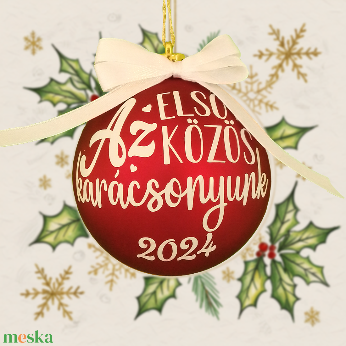 Első közös karácsonyunk 2024 -Karácsonyi gömb - karácsony - karácsonyi lakásdekoráció - karácsonyfadíszek - Meska.hu Első közös karácsonyunk 2024 -Karácsonyi gömb - karácsony - karácsonyi lakásdekoráció - karácsonyfadíszek - Meska.hu