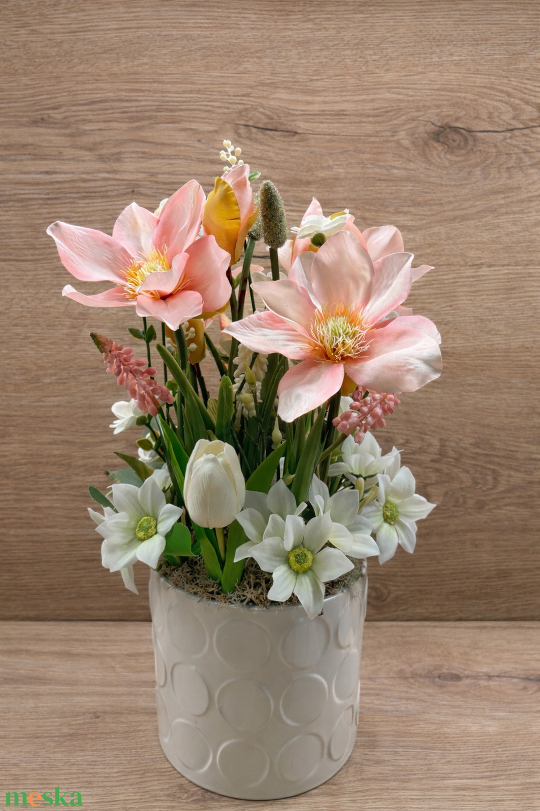 Magnóliás asztali dísz - otthon & életmód - virágdekoráció - virágdíszek - asztali virágdísz - Meska.hu