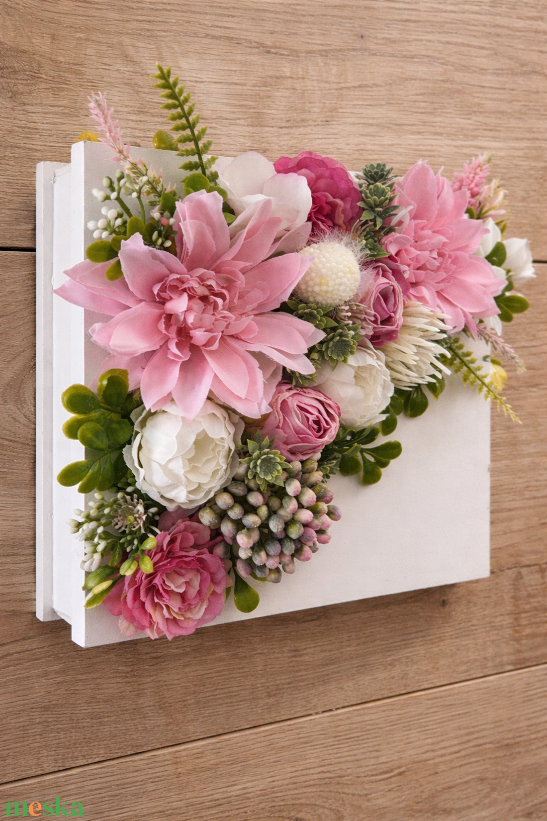 Virágos ajándékdoboz - otthon & életmód - virágdekoráció - virágok - virágbox - Meska.hu
