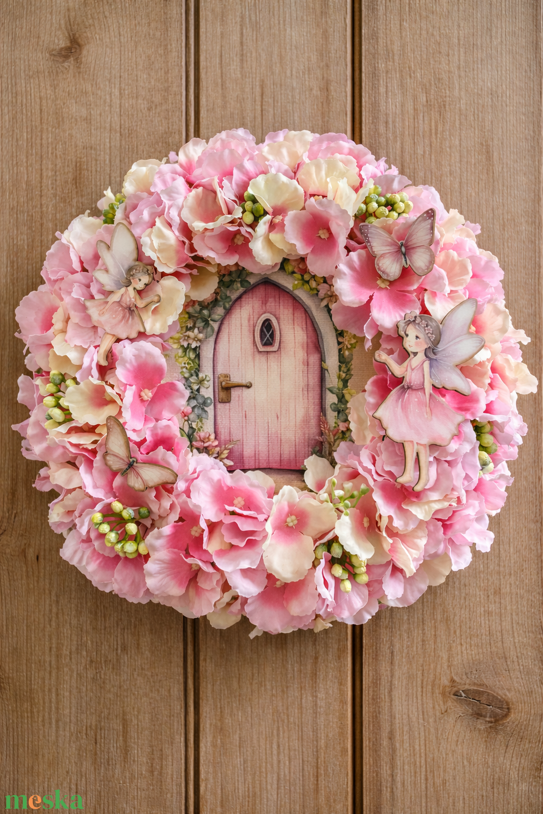 Tündéres koszorú - otthon & életmód - dekoráció - ajtó- és ablak dekoráció - ajtódísz & kopogtató - Meska.hu