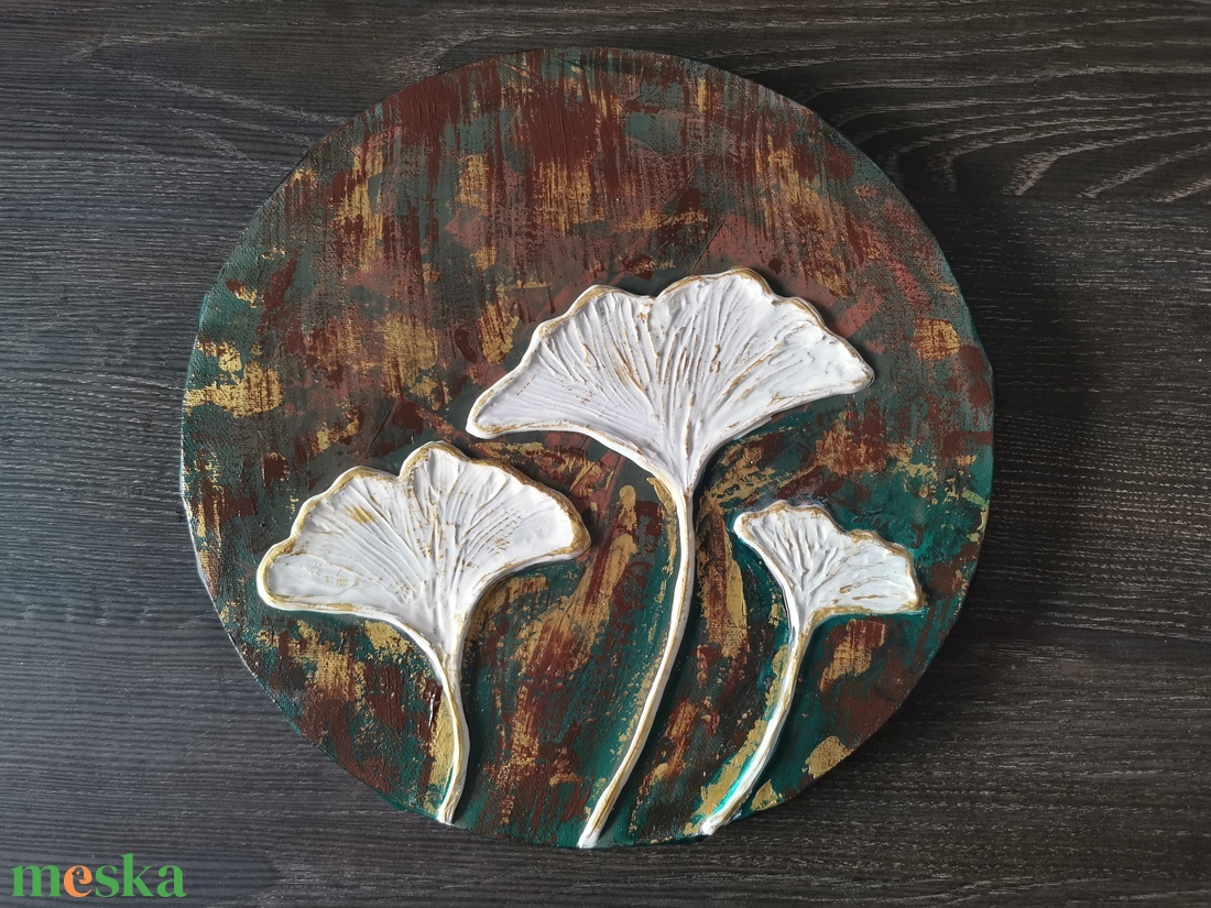 Ginkgo  - művészet - festmény - festmény vegyes technika - Meska.hu