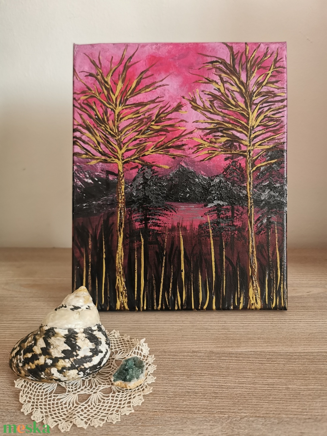 Hajnalhasadás  - művészet - festmény - akril - Meska.hu