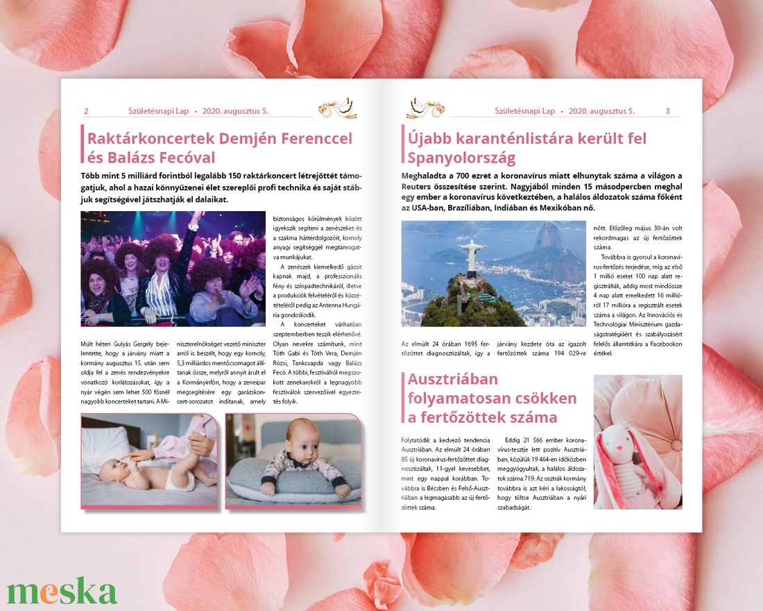 Születésnapi lap - Újság - otthon & életmód - papír, írószer - könyv- és füzetborító - Meska.hu Születésnapi lap - Újság - otthon & életmód - papír, írószer - könyv- és füzetborító - Meska.hu