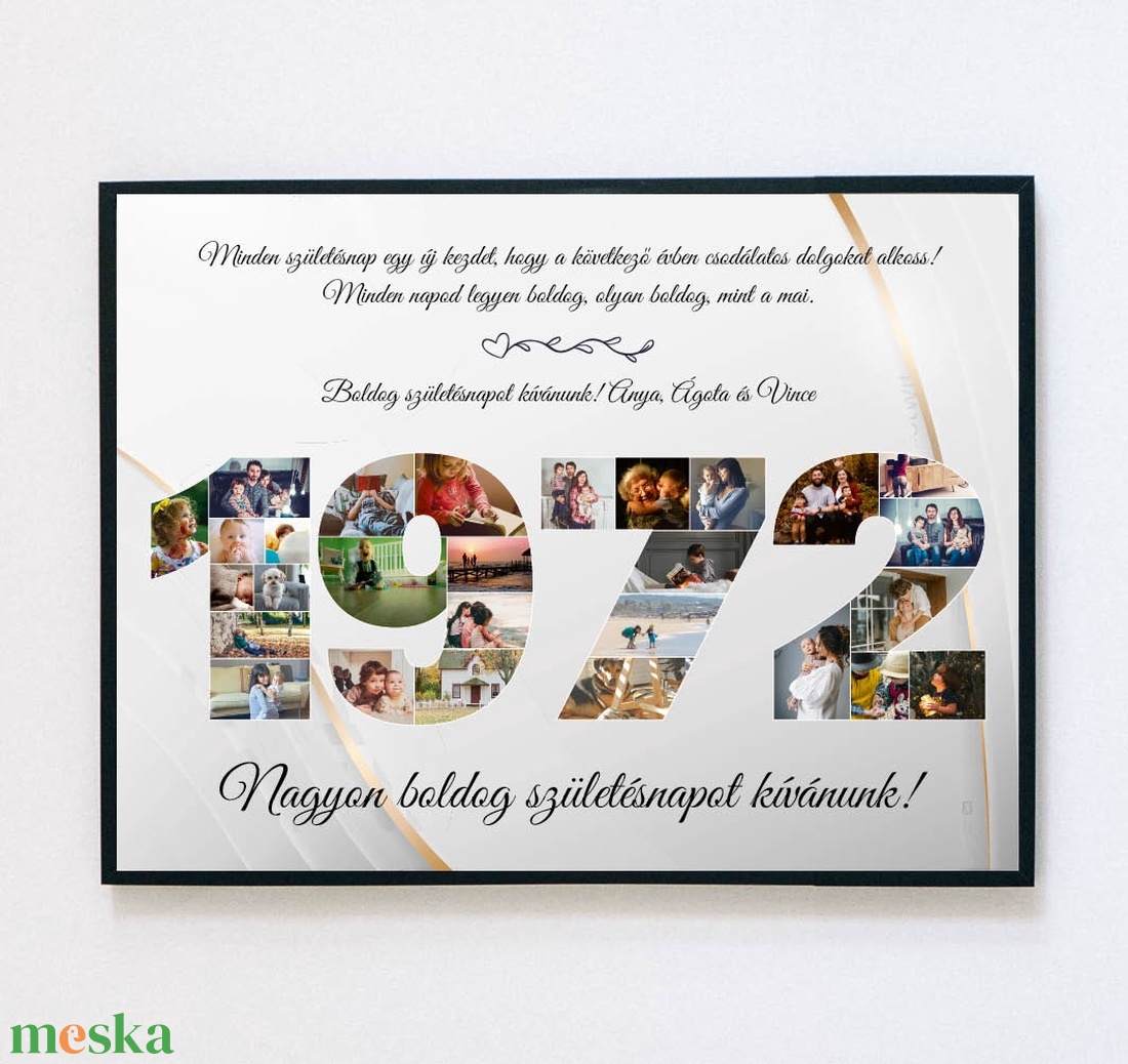 Születésnapi fotó montázs évszámmal, dátummal falikép, poszter - születésnap - otthon & életmód - dekoráció - kép & falikép - plakát - Meska.hu Születésnapi fotó montázs évszámmal, dátummal falikép, poszter - születésnap - otthon & életmód - dekoráció - kép & falikép - plakát - Meska.hu