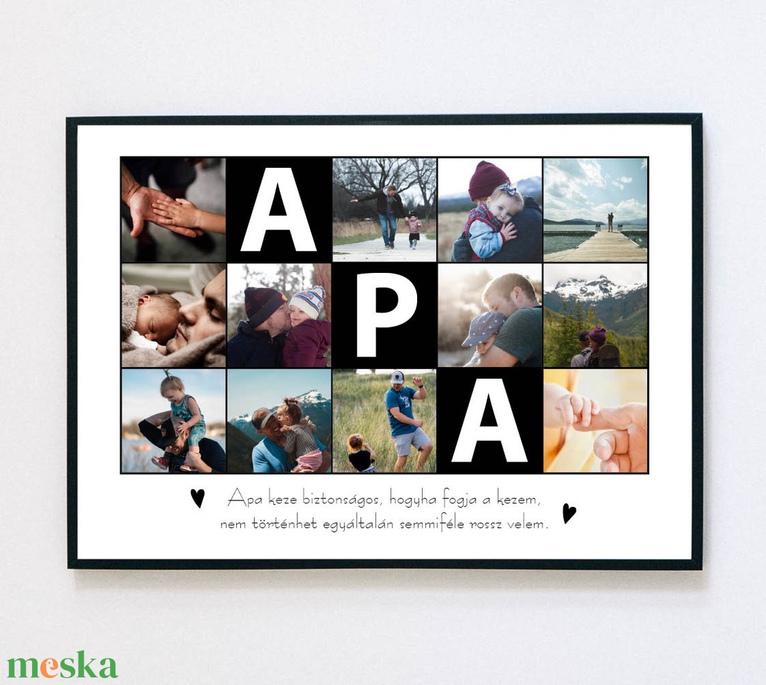 Apa feliratú - fényképes poszter, falikép - Apák napjára - otthon & életmód - dekoráció - kép & falikép - plakát - Meska.hu Apa feliratú - fényképes poszter, falikép - Apák napjára - otthon & életmód - dekoráció - kép & falikép - plakát - Meska.hu