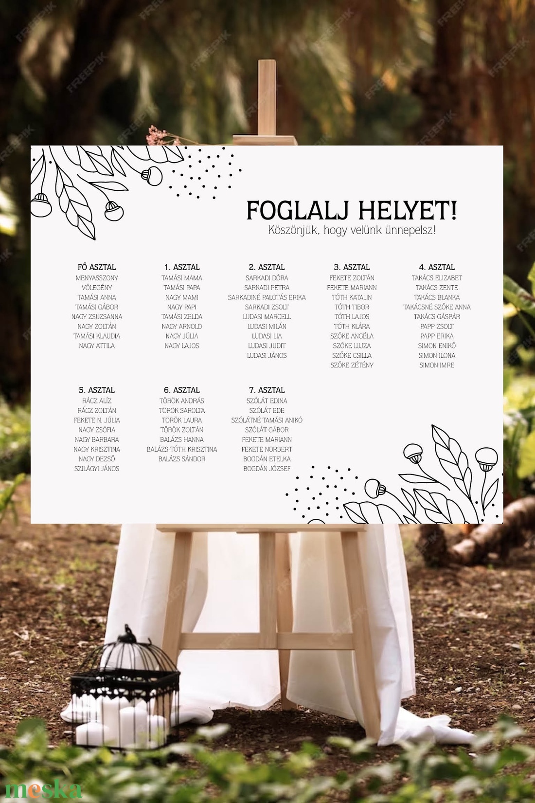 Rajzolt virágok - ültetési rend - esküvő - meghívó & kártya - ültetési rend - Meska.hu Rajzolt virágok - ültetési rend - esküvő - meghívó & kártya - ültetési rend - Meska.hu
