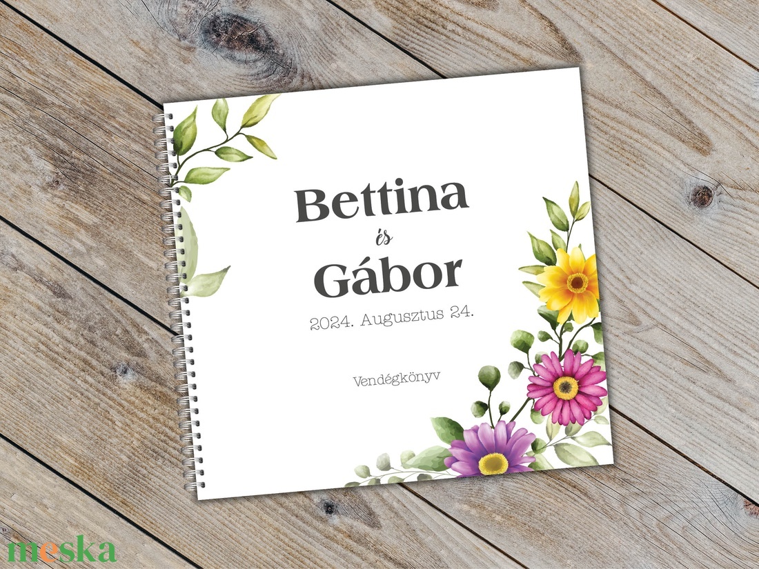 Vendégkönyv - Gerbera - esküvő - emlék & ajándék - vendégkönyv - Meska.hu Vendégkönyv - Gerbera - esküvő - emlék & ajándék - vendégkönyv - Meska.hu
