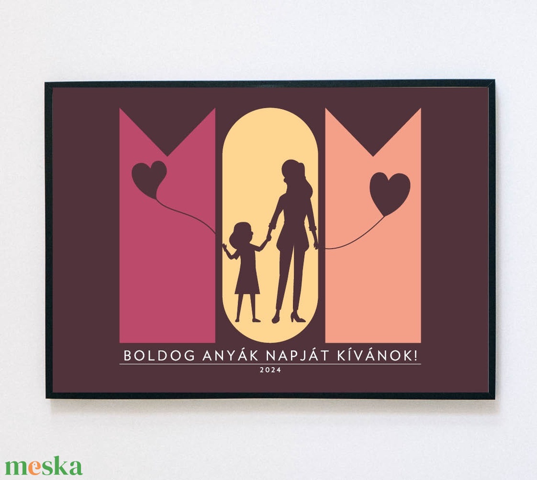MOM falikép - Anyák napjára - otthon & életmód - dekoráció - kép & falikép - plakát - Meska.hu