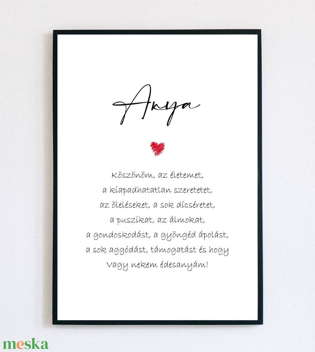 Anya - falikép - Anyák napja, születésnap, névnap, bármely alkalom - otthon & életmód - dekoráció - kép & falikép - poszter - Meska.hu