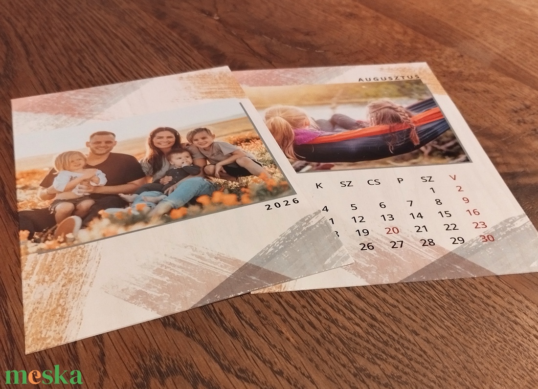 2026-os mini falinaptár - egyedi fényképes/családi falinaptár - otthon & életmód - dekoráció - fali és függő dekoráció - falinaptár & öröknaptár - Meska.hu