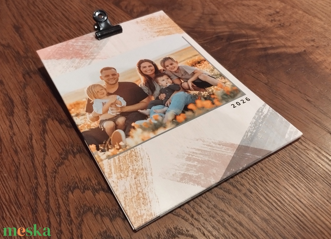 2026-os mini falinaptár - egyedi fényképes/családi falinaptár - otthon & életmód - dekoráció - fali és függő dekoráció - falinaptár & öröknaptár - Meska.hu