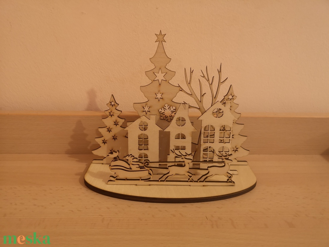 Mikulásos asztali dísz - karácsony - adventi díszek - adventi asztaldísz - Meska.hu