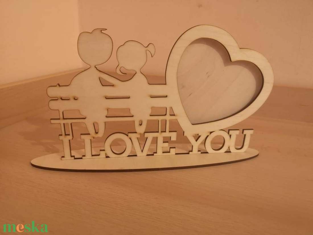 Valentin napi képkeret I love you felirattal - otthon & életmód - dekoráció - Meska.hu